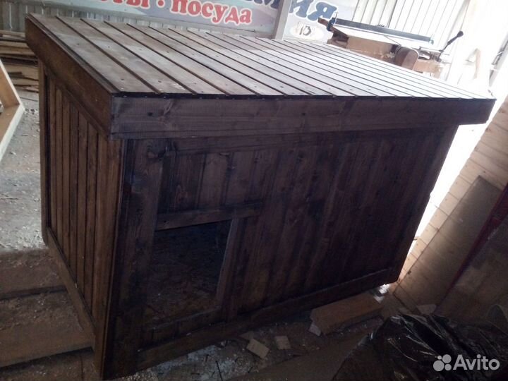 Утепленные собачьи будки