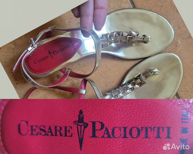 38,5-39 Cesare Paciotti босоножки новые