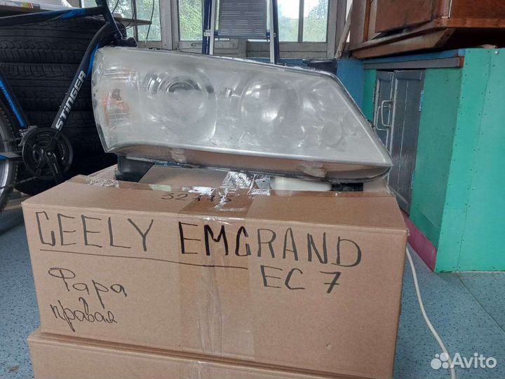 Фара черная Geely Emgrand (09-16г) EC7