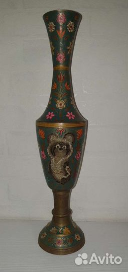 Ваза олимпиада-80 Олимпийский Мишка