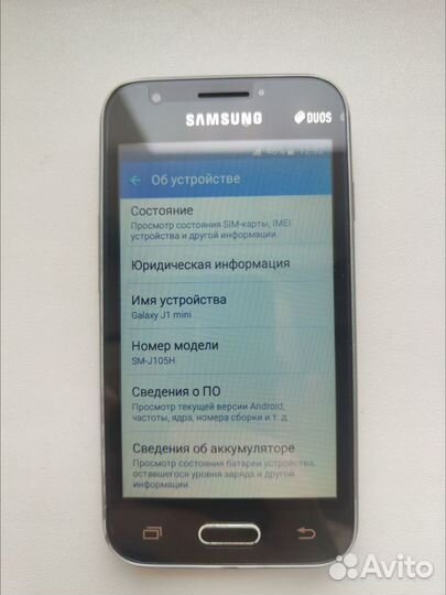 Samsung Galaxy J1 Mini SM-J105H, 8 ГБ