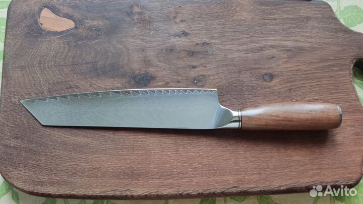 Нож шеф дамасская сталь