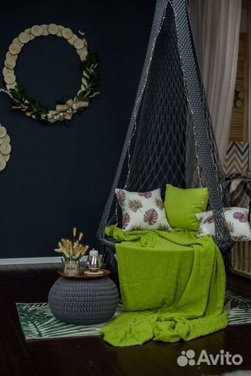 Подвесное кресло-гамак. Качели. Гнездо. Кресло кач