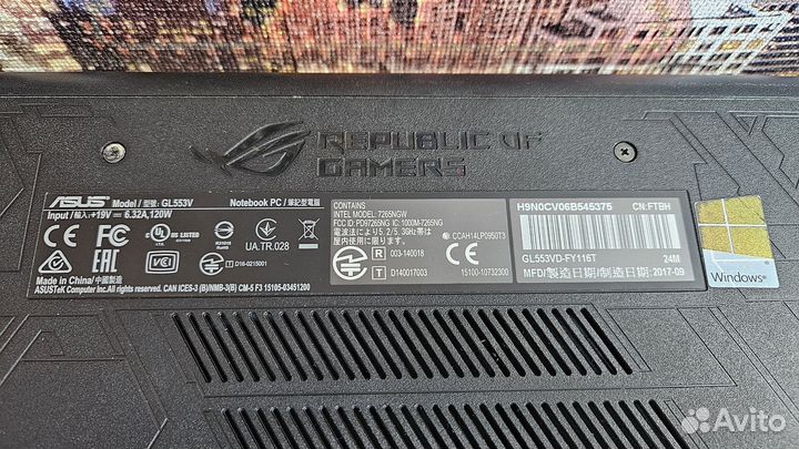 Asus gl553v