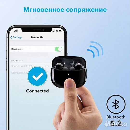 Беспроводные наушники Anker Soundcore Life p2i