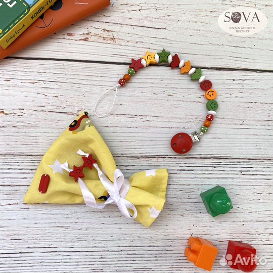 Держатель для пустышки соски именной