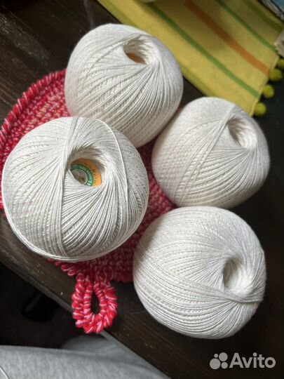Нитки для вязания хлопок лилия