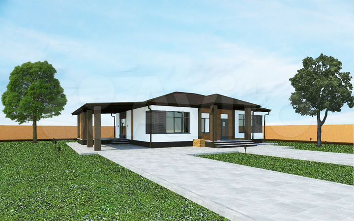 Дом 110 м² на участке 5 сот.