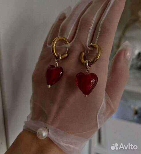 Cepьгu в стиле mayol Heart of Glass