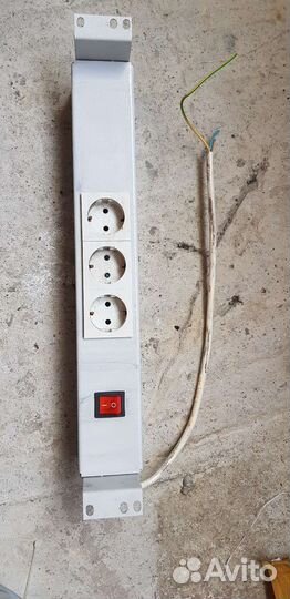 Блок на 3 силовых розетки 19