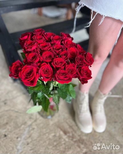 Цветы розы 25 51 101