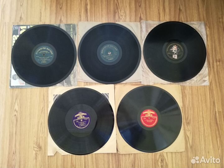 Пластинки на 78об 5 шт царские и советские
