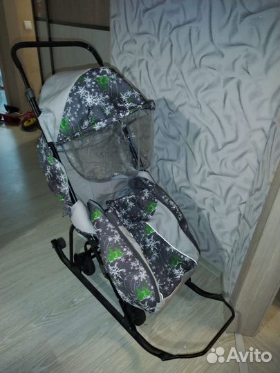 Детские санки коляска бу
