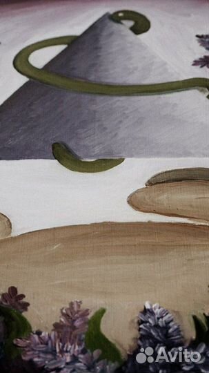 Картина. Холст, масло. Заяц/кролик