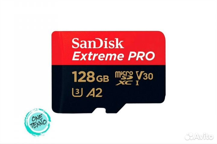 Карта памяти SanDisk Extreme Pro microSD 128GB
