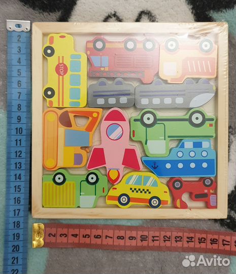 Монтесорри 3D пазл деревянный новый
