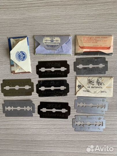 Старые бритвенные лезвия