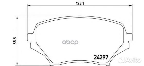 Колодки пер.mazda MX-5 05-14 P49043 Brembo