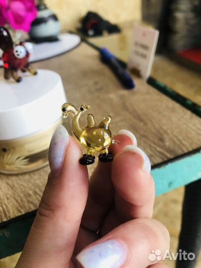 Стеклянные фигурки животных