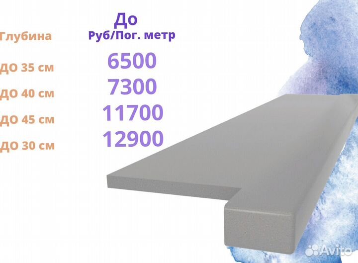 Подоконники и столешницы искусственный камень