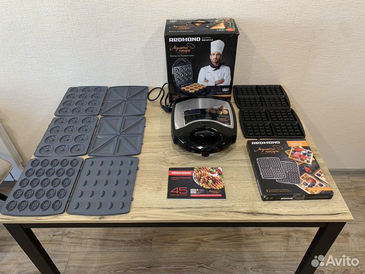Мультипекарь Redmont + панель для венских вафель