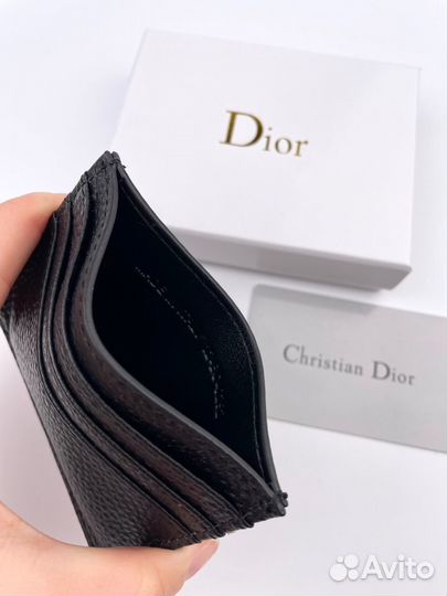 Картхолдер Dior из натуральной кожи