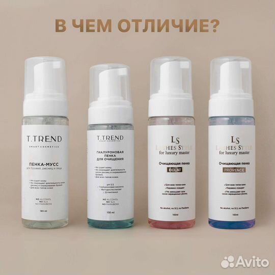 Пенка для умывания (нарощенных ресниц )