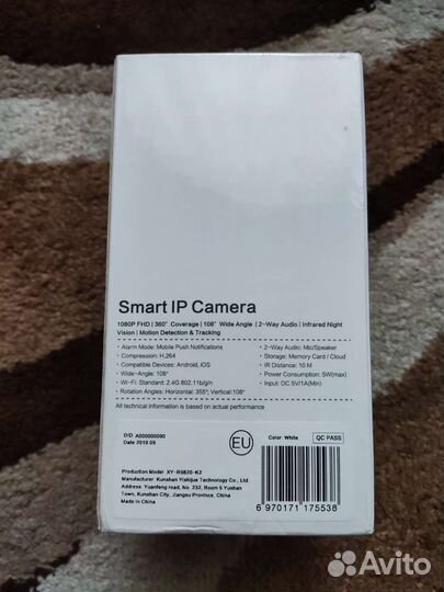 Новая Камера видеонаблюдения Xiaomi YI Dome Camera