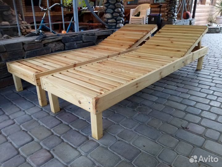 Шезлонг деревянный