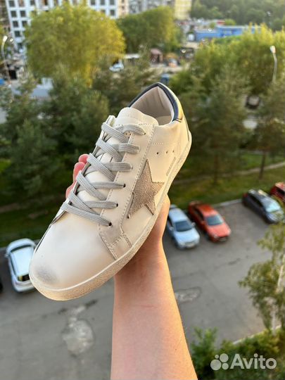 Кеды golden goose белые мужские кожаные 41-45