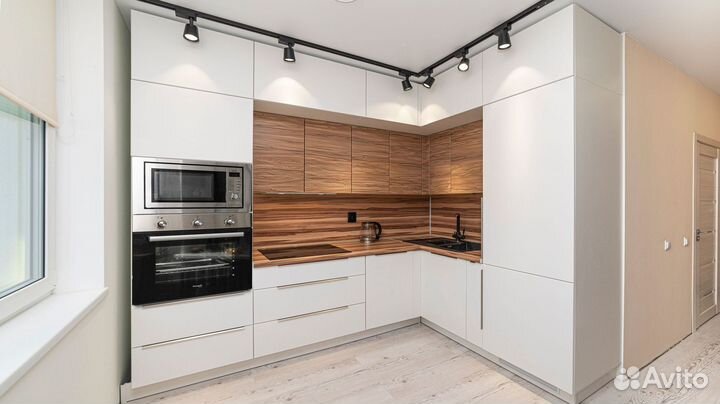 Кухонный гарнитур Бригантина угловая и прямая