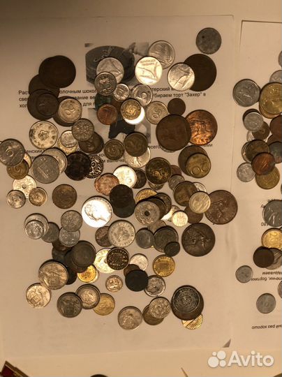 Монеты СССР и зарубежных стран набор