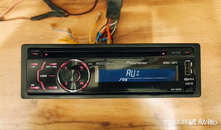 Магнитола Pioneer DEH-4000UB с Bluetooth