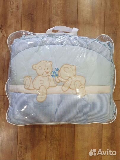 Комплект в кроватку для новорожденных+Бортики