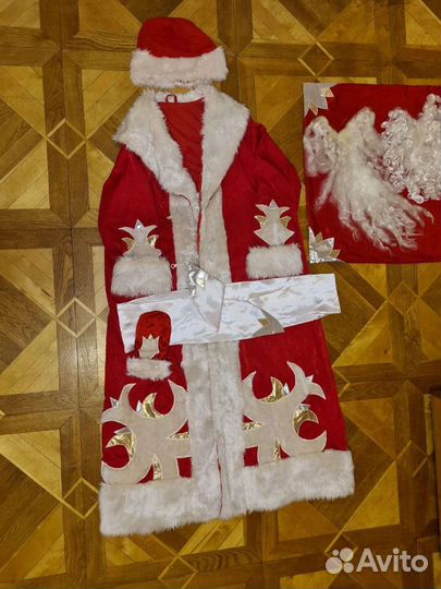Костюм Деда Мороза взрослый новогодний карнавальны