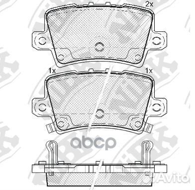 Колодки тормозные дисковые PN8867 NiBK