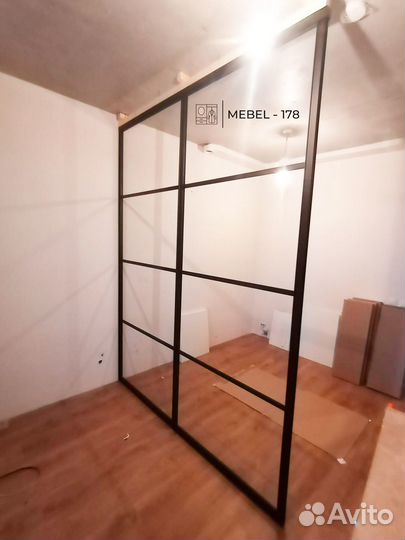 Перегородка стационарная в стиле лофт