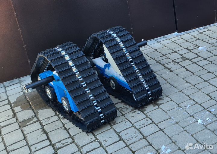 Гусеничный модуль с отвалом для мотоблока Нева