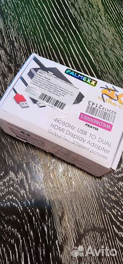 Конвертер palmexx USB to Dual hdmi 4K/60Hz
