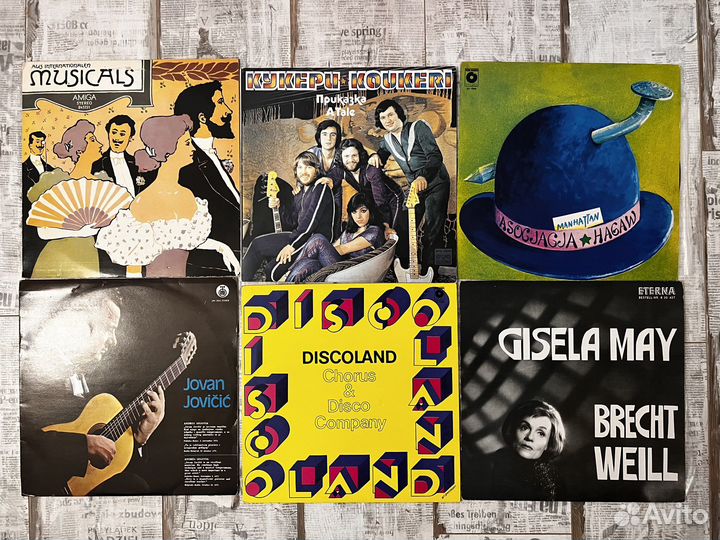 Виниловые пластинки Европа 60-80 года