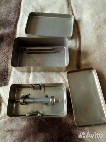 Новые многоразовые Стеклянные шприцы, иглы из СССР