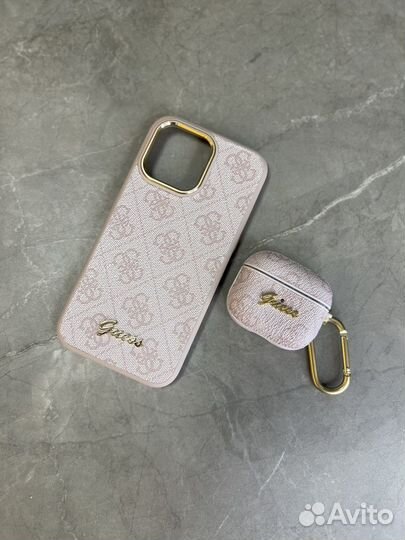 Чехол guess iPhone 14 Pro Max + AirPods Pro