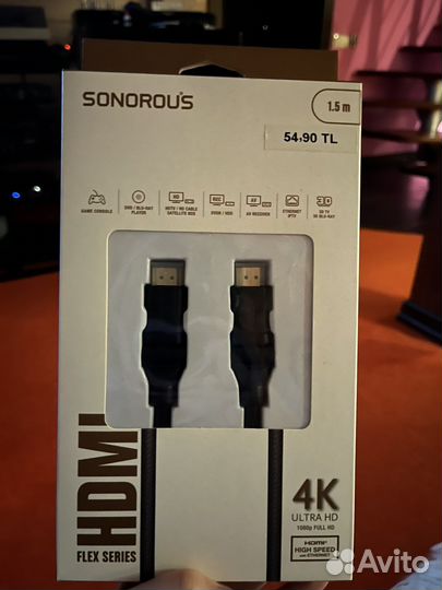 Кабель hdmi Sonorous 1,5 м