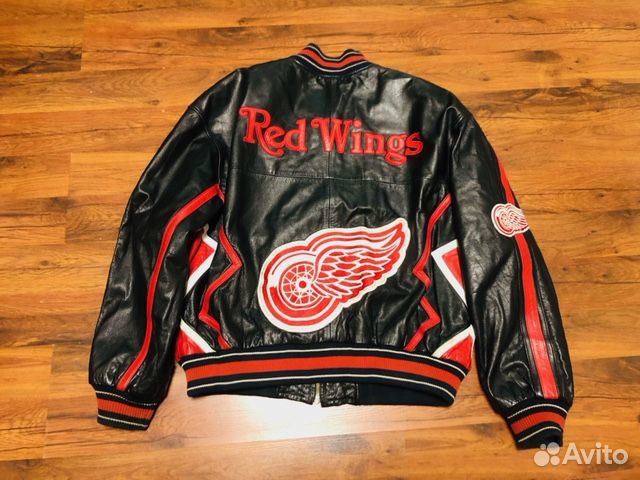 Кожаная куртка бомбер Vintage Detroit Red Wings