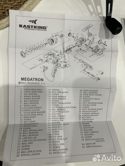 Катушка kastking megatron 5000 фидер спиннинг