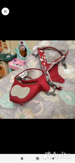 Детская переноска - Хипсит со спинкой