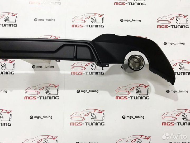 Диффузор BMW 3 G20 M Мат с насадками Akrapovic