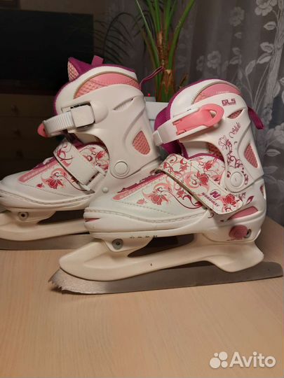 Коньки детские nordway 34-37 раздвижные