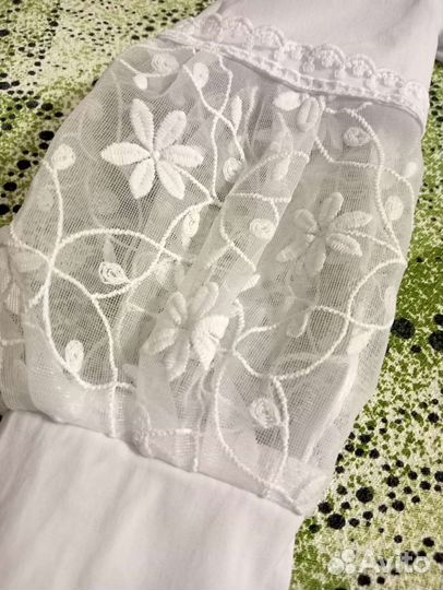 Рубашка белая на девочку, 34