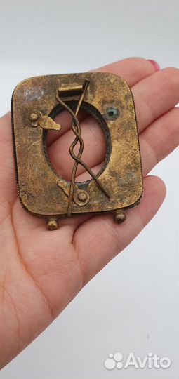 Рама рамочка для фото латунь, флорентийская моза